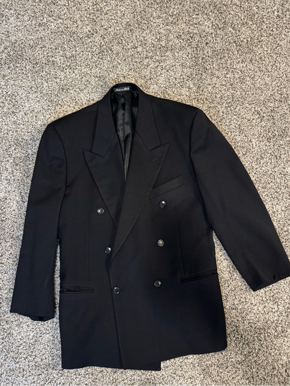 Mani by Giorgio Armani Double-Breasted Black Blazer